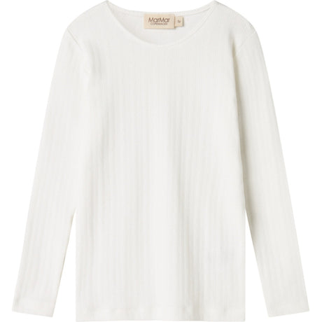 MarMar Modal Pointelle Gentle White Tamra Bluse
