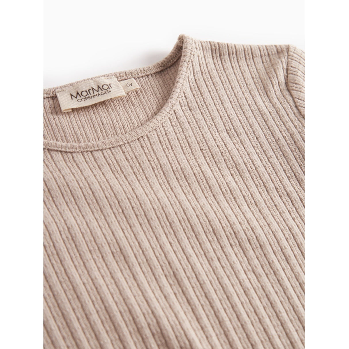 MarMar Modal Pointelle Rib Soft Beige Tamra Bluse