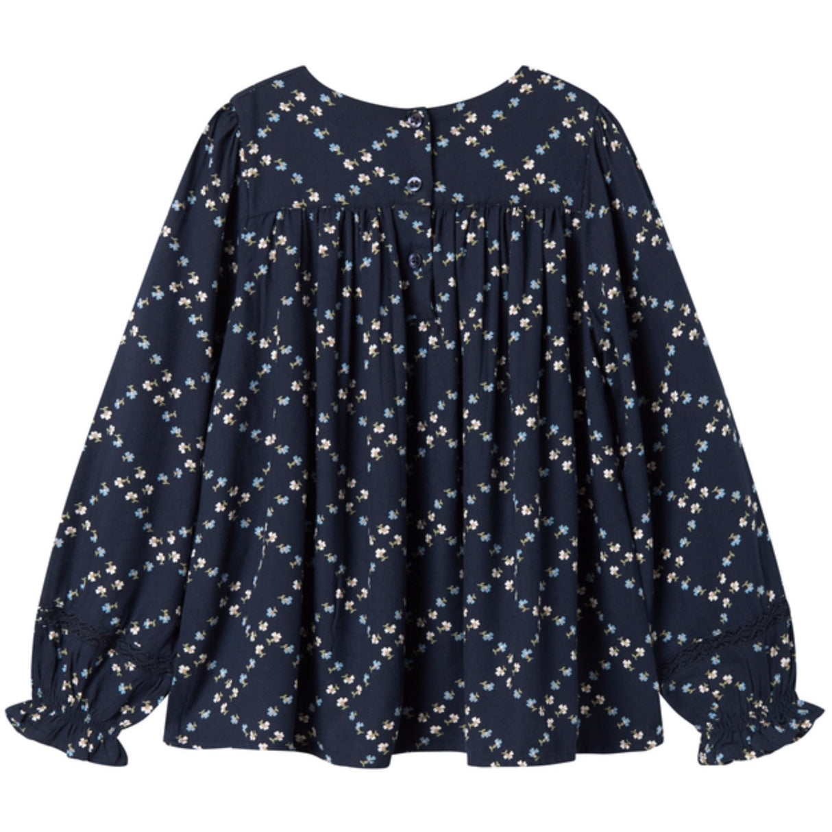 MarMar Viscose Twill French Flower Tuka LS Bluse