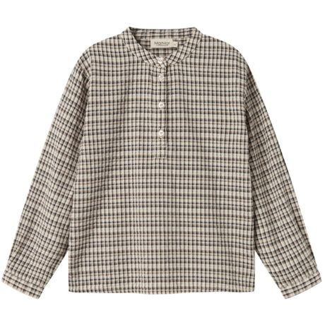 MarMar Seersucker Check Pilot Navy Check Tokyo Skjorte