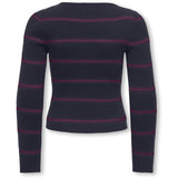 kids ONLY Night Sky Mauve Wine Kogibi Ls Rib Boatneck Cp Knt