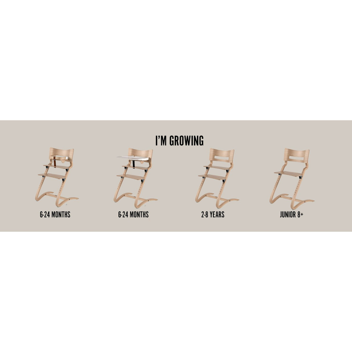 Leander Whitewash Classic™ Højstol Uden Bøjle