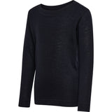 Hummel Black Jr Uld Rib T-Shirt L/S