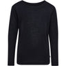 Hummel Black Jr Uld Rib T-Shirt L/S