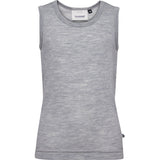 Hummel Grey Melange Jr Uld Rib Top S/L