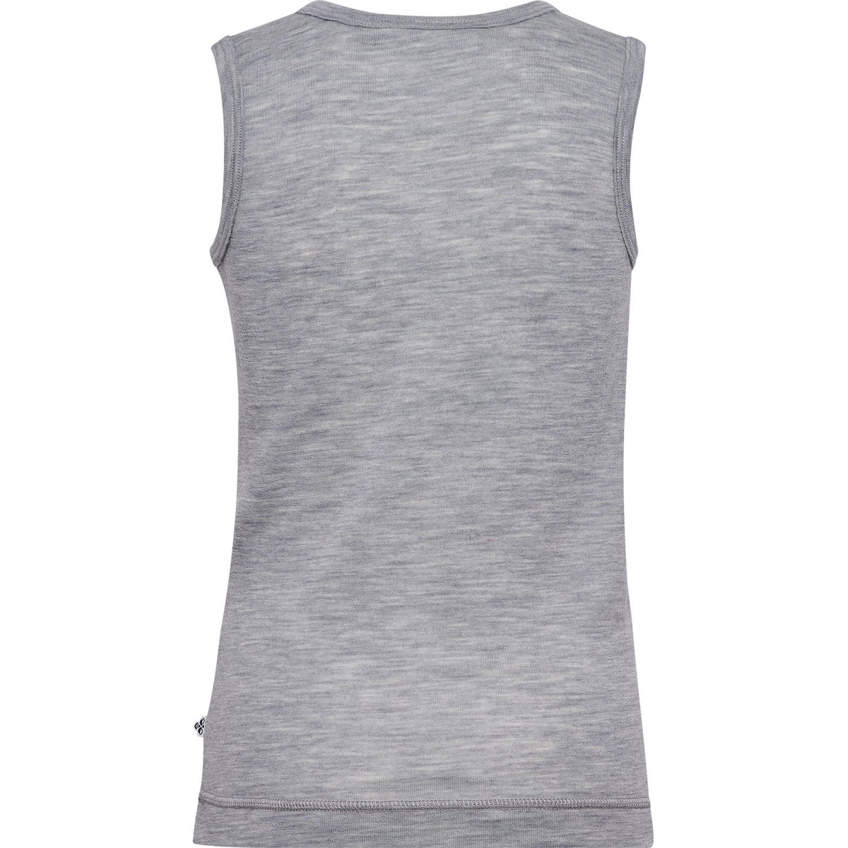 Hummel Grey Melange Jr Uld Rib Top S/L