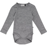 Hummel Grey Melange Mini Uld Rib Body L/S