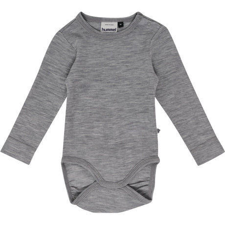 Hummel Grey Melange Mini Uld Rib Body L/S