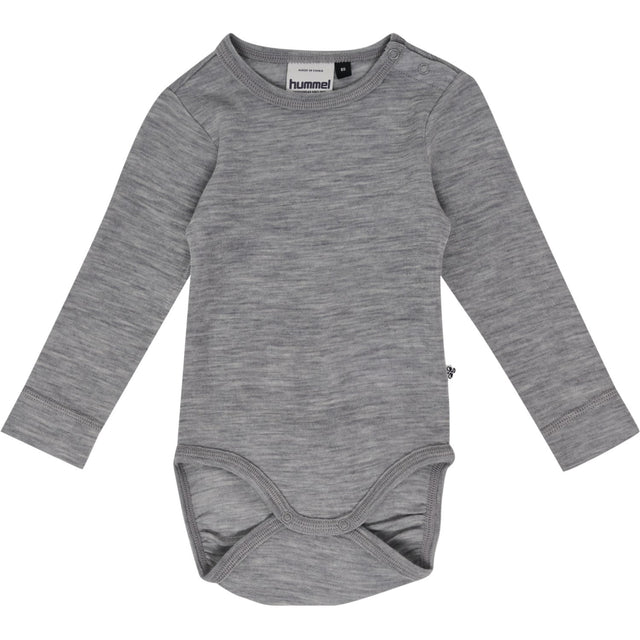 Hummel Grey Melange Mini Uld Rib Body L/S