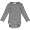 Hummel Grey Melange Mini Uld Rib Body L/S
