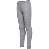 Hummel Grey Melange Jr Uld Rib Leggings