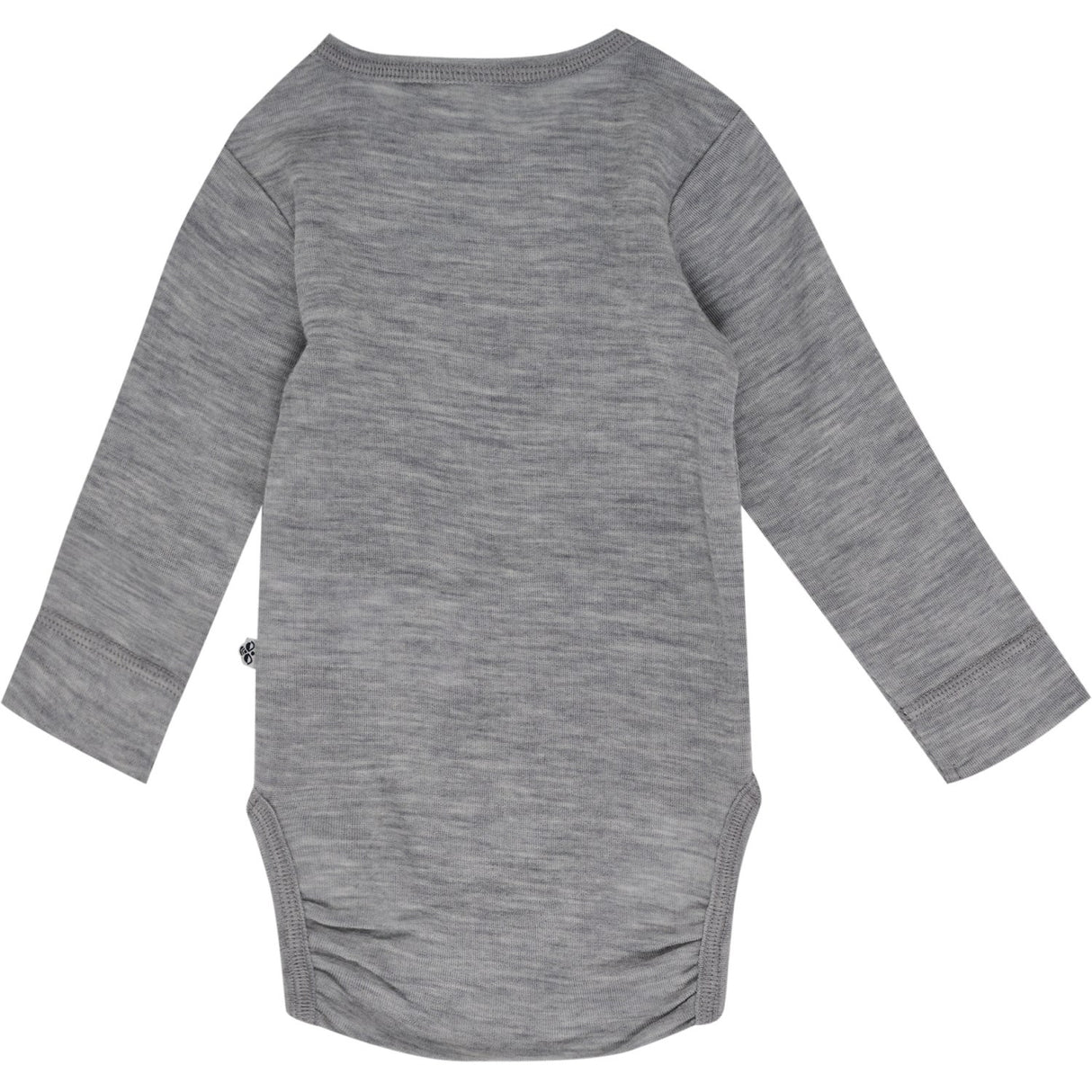 Hummel Grey Melange Mini Uld Rib Body L/S