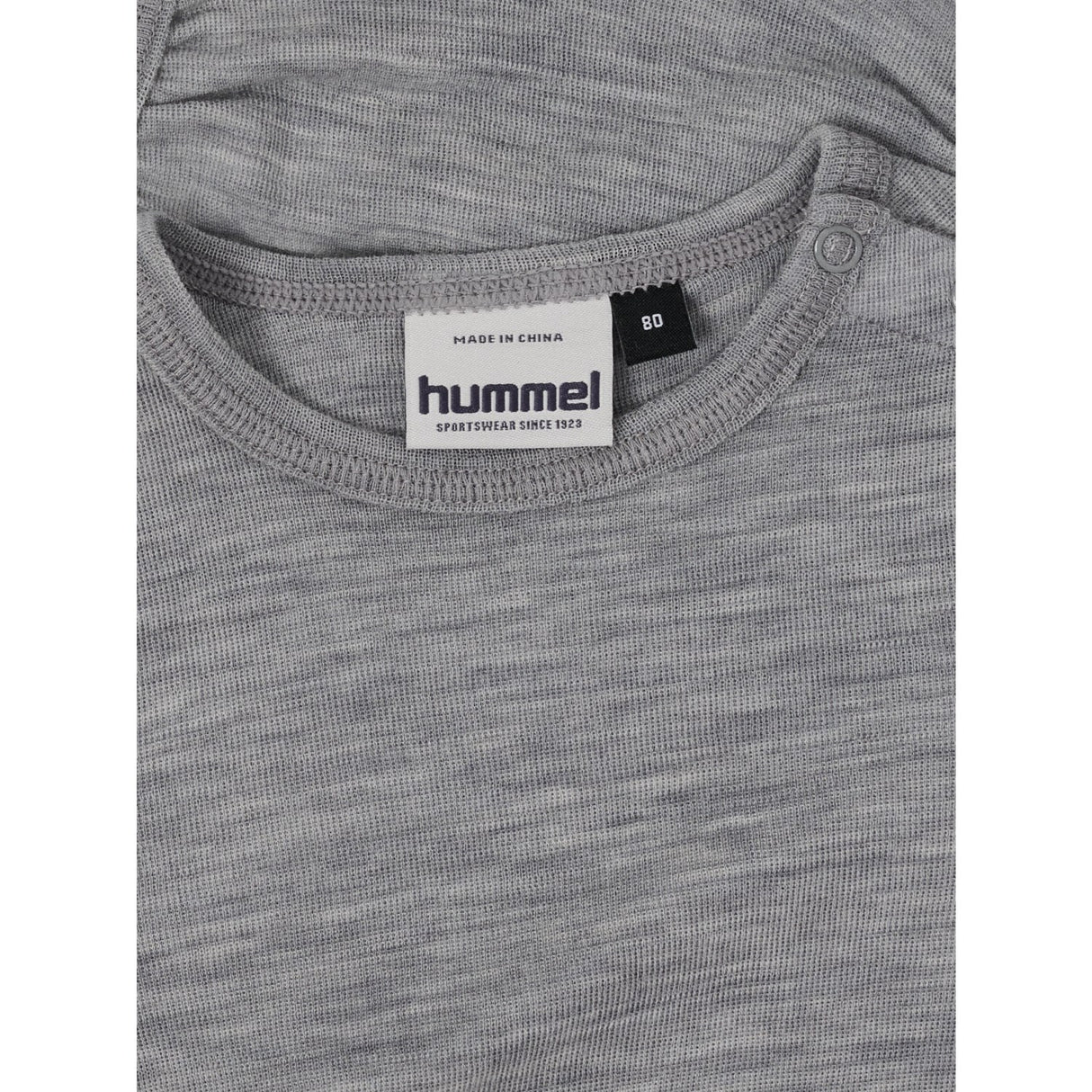 Hummel Grey Melange Mini Uld Rib Body L/S
