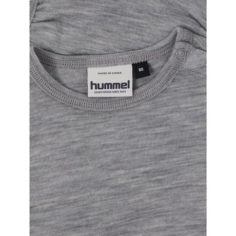 Hummel Grey Melange Mini Uld Rib Body L/S