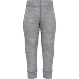 Hummel Grey Melange Mini Uld Rib Leggings