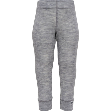 Hummel Grey Melange Mini Uld Rib Leggings