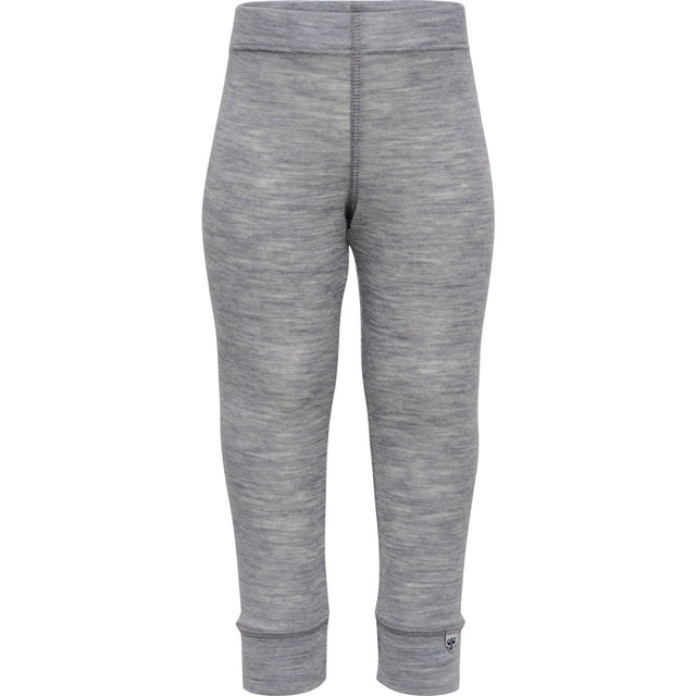 Hummel Grey Melange Mini Uld Rib Leggings