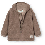 Mini A ture Grey Brown Matliff Teddyfleece Jakke. GRS