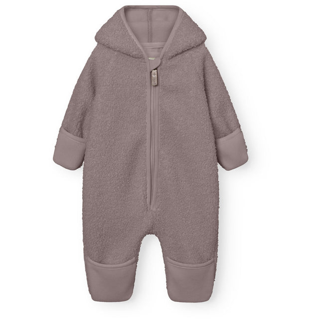 Mini A ture Zinc Purple Matadel Teddyfleece Jumpsuit. GRS