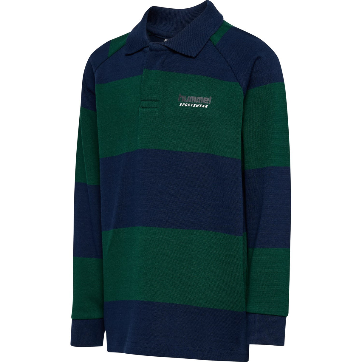 Hummel Dress Blues Jr Loose Striped Polo L/S