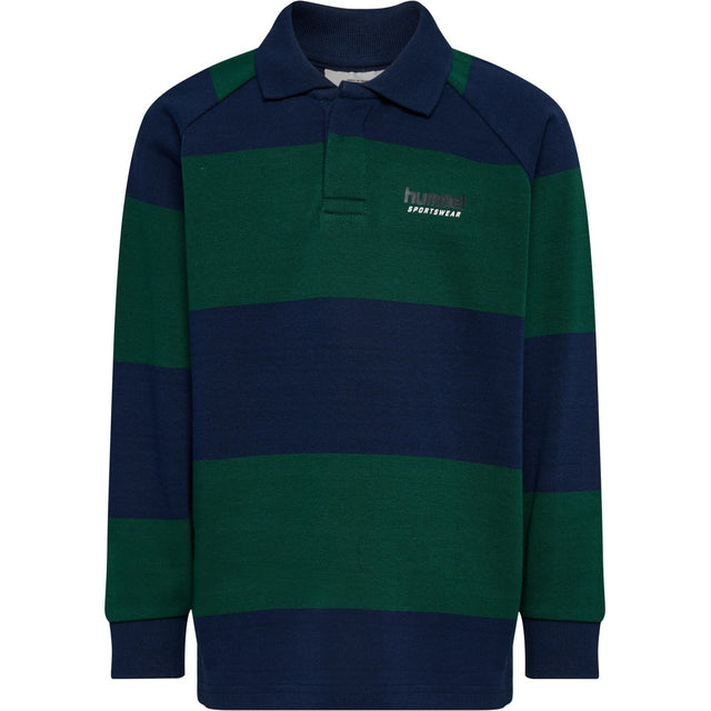 Hummel Dress Blues Jr Loose Striped Polo L/S
