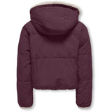 kids ONLY Mauve Wine Kogmaria Life Reversib Puffer Jakke Otw