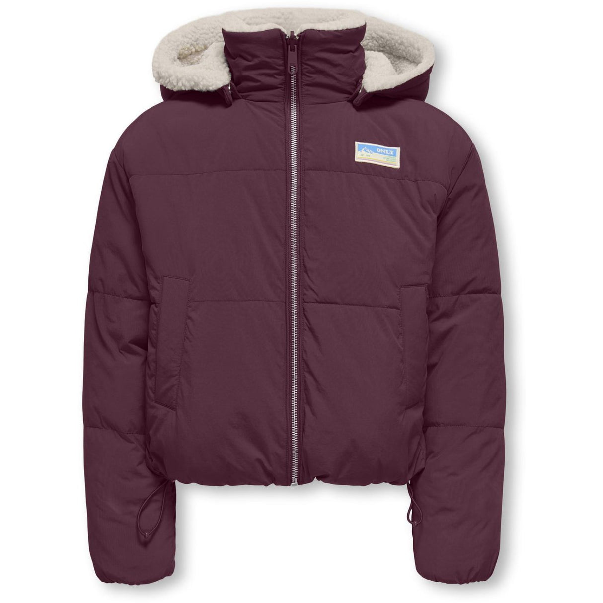 kids ONLY Mauve Wine Kogmaria Life Reversib Puffer Jakke Otw