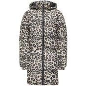 kids ONLY Silver Mink Leo Kogdalia Puffer Aop Jakke Cs Otw
