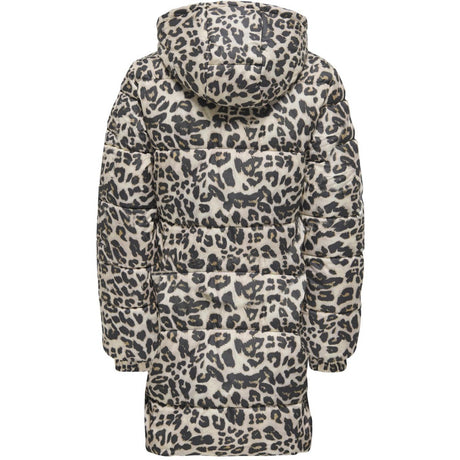 kids ONLY Silver Mink Leo Kogdalia Puffer Aop Jakke Cs Otw