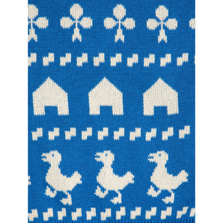 Bobo Choses Blue Farm Jacquard Jumper