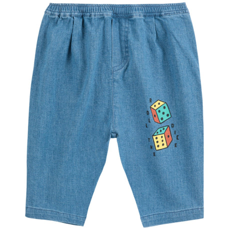 Bobo Choses Navy Blue Roll The Dice Light Denim Bukser