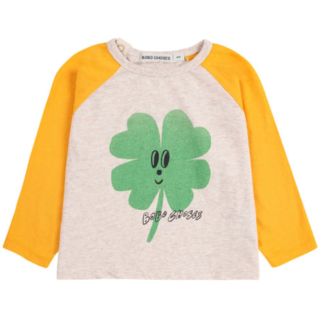 Bobo Choses White Lucky Clover Bluse