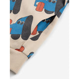 Bobo Choses Offwhite Doggy Mate All Over Zipped Hættetrøje