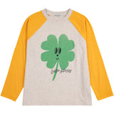 Bobo Choses Yellow Lucky Clover Ranglan Ærmer Bluse