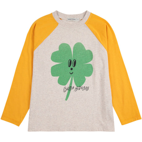 Bobo Choses Yellow Lucky Clover Ranglan Ærmer Bluse