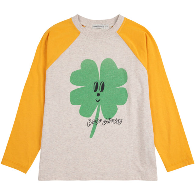 Bobo Choses Yellow Lucky Clover Ranglan Ærmer Bluse
