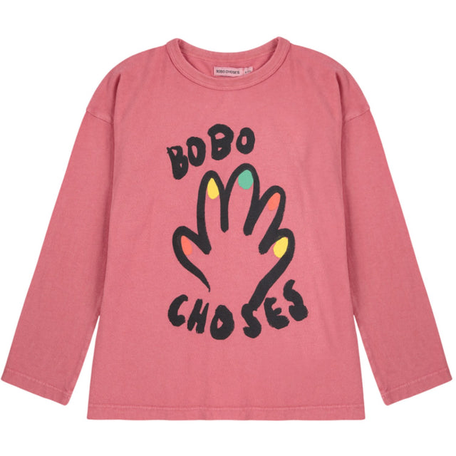 Bobo Choses Pink High Five Bluse