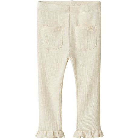 Lil'Atelier Turtledove Melange Darla Slim Leggings