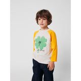 Bobo Choses Yellow Lucky Clover Ranglan Ærmer Bluse