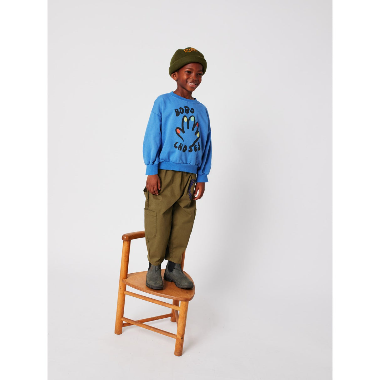 Bobo Choses Blue High Five Sweatshirt