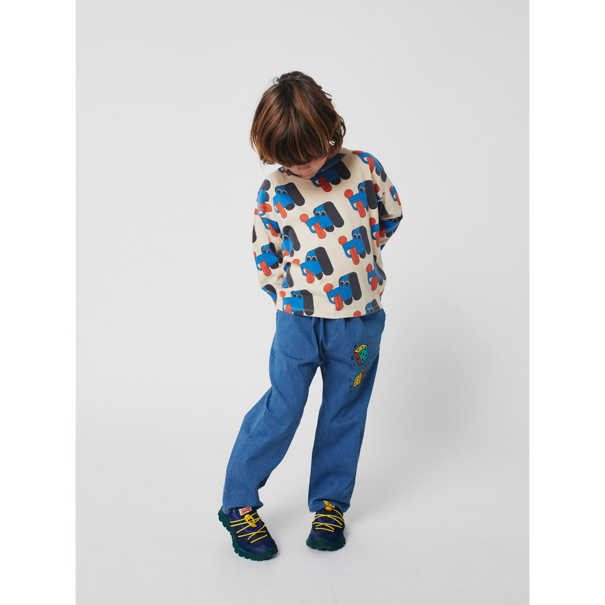 Bobo Choses Offwhite Doggy Mate All Over Bluse