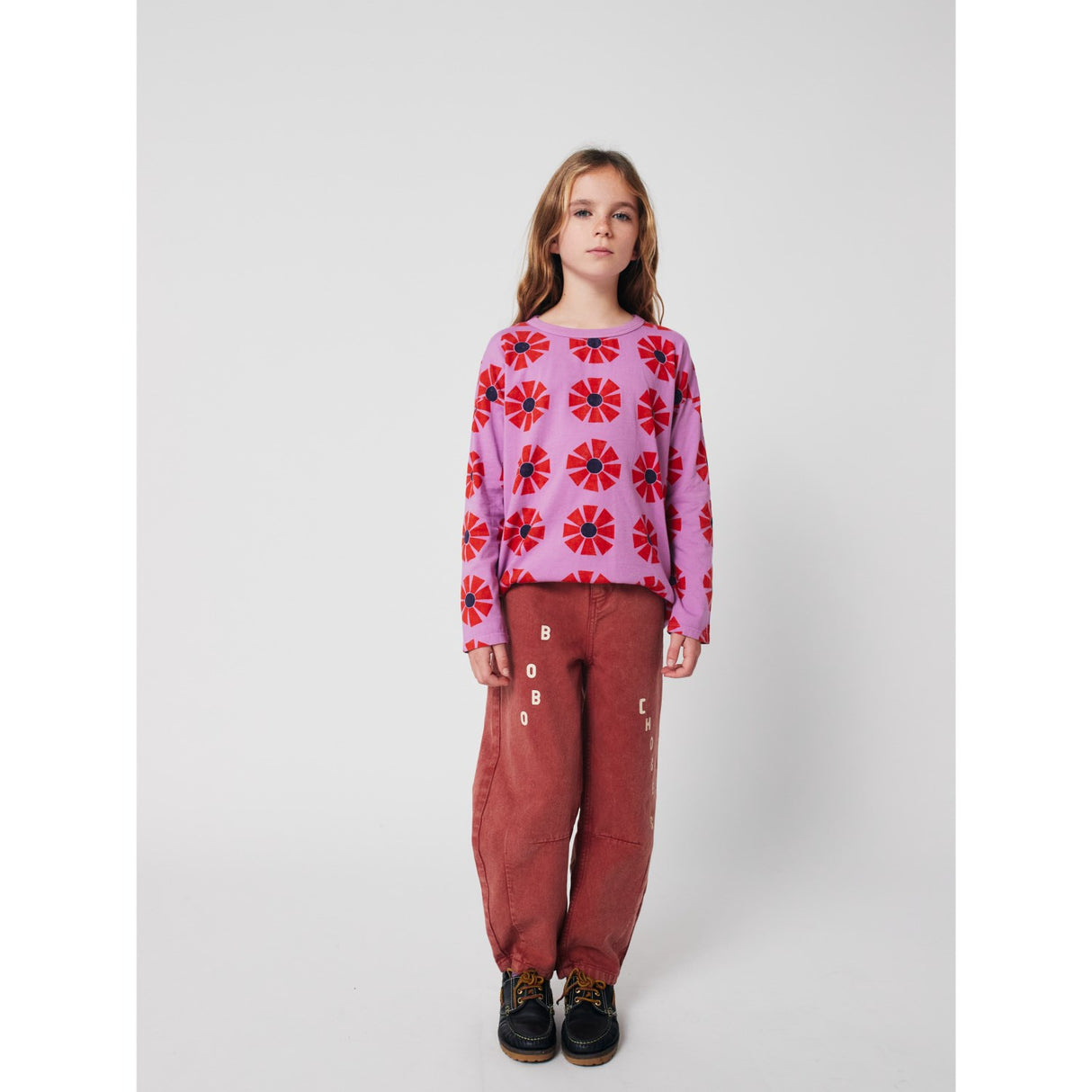 Bobo Choses Purple Kaleidoscope All Over Bluse