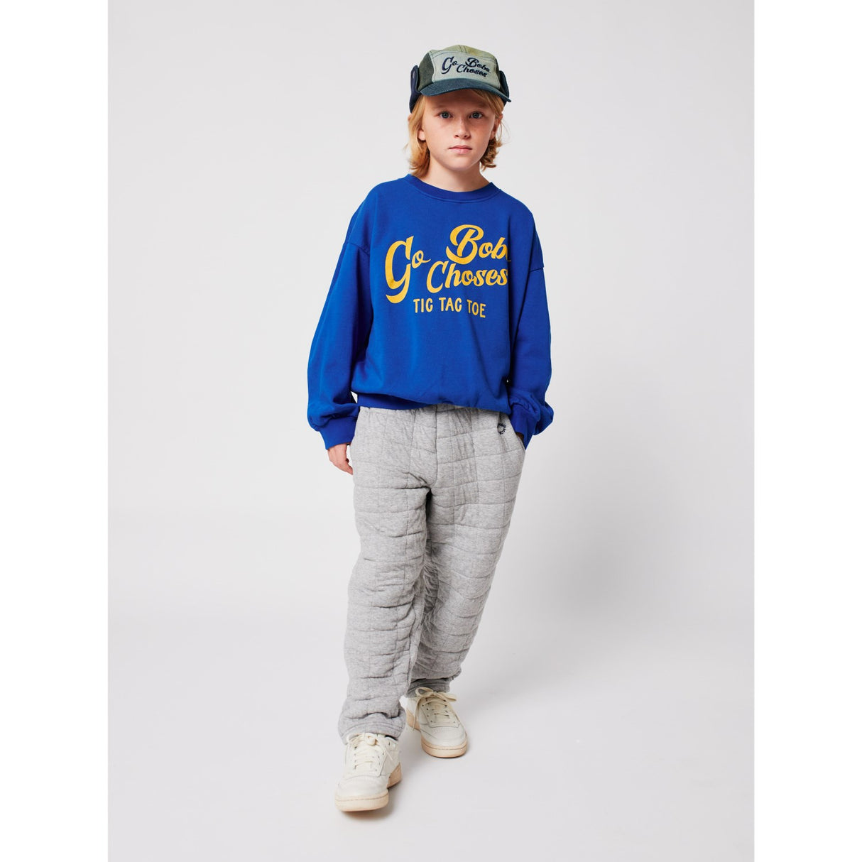 Bobo Choses Blue Go Bobo Sweatshirt