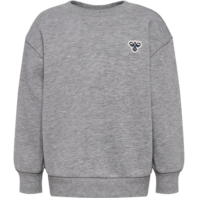 Hummel Grey Melange Mini Loose Crewneck Bee