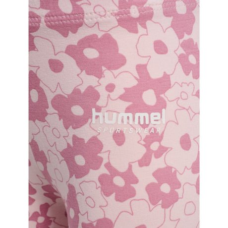 Hummel Pink Nectar Mini Flower AOP Tights