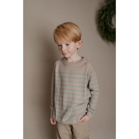 Hanevild Cream Oatmeal Bertil Bluse, Merino Uld