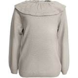 Hanevild Cream Oatmeal Lea Bluse, Merino Uld