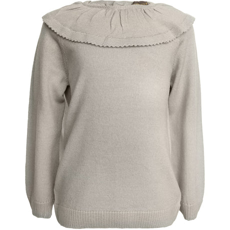 Hanevild Cream Oatmeal Lea Bluse, Merino Uld