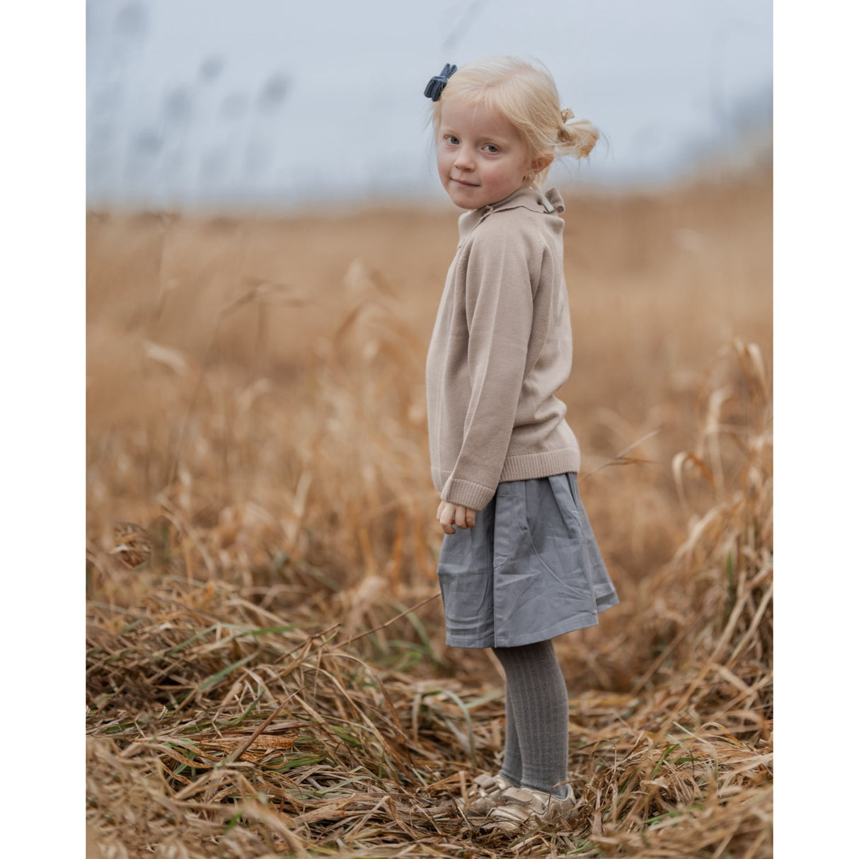 Hanevild Cream Oatmeal Lea Bluse, Merino Uld