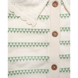 Hanevild Shale Green Heart Cardigan